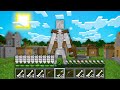 HOW SKELETON ATTACKED THIS VILLAGE IN MINECRAFT NOOB vs PRO! 100% TROLLING VILLAGER DEFENCE GOLEM