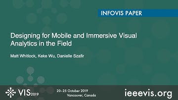 Designing for Mobile and Immersive Analytics in the Field [VIS 2019 Preview]