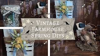 Primitive Farmhouse Spring and Easter Home Decor DIYs | Easy Handmade Crafts to Decorate Your Home 🌷 Net Worth
