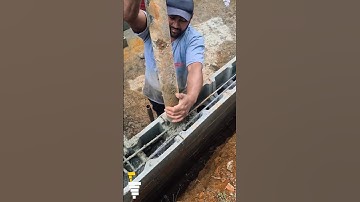 Top Rated Reinforced Concrete Block Wall Construction Fast CMU Wall Building with Concrete Pump Hose