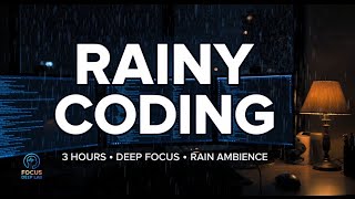 Rainy Night Coding – 3 Hour Deep Focus Ambient (Rain & Synth Pads)