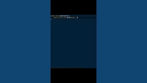 Subtraction in java