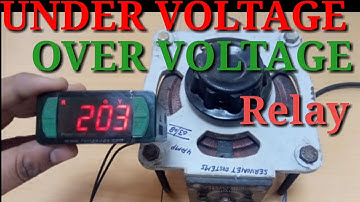 Under voltage Over voltage relay complete testing,