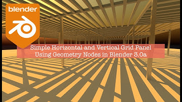 LIVENODING Geometry Nodes Simple Vertical & Horizontal Grid Panel