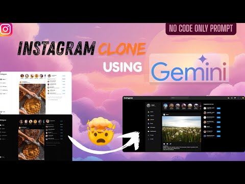 🤯 Instagram Clone (Full Website) Using Some Gemini Prompts – HTML, CSS AND JavaScript | No framework