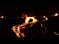 Lava flows from Erta Ale&#39;s lava lake evening of 16 Jan 2017