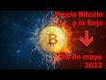 Precio Bitcoin 10 de mayo 2022