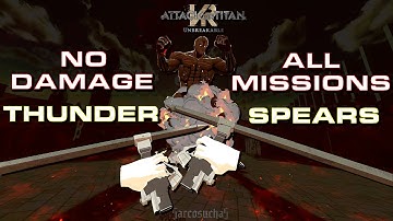 Attack on Titan VR Unbreakable - Thunder Spears - No Damage - All Missions