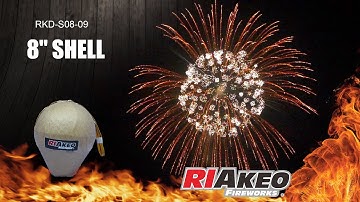DISPLAY SHELL-8 INCH RKD-S08-09 | RIAKEO FIREWORKS