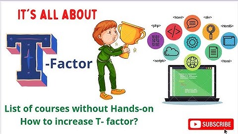 TCS T-factor | Courses without Hands-on | Frescoplay courses | How to increase T-factor | Milestone