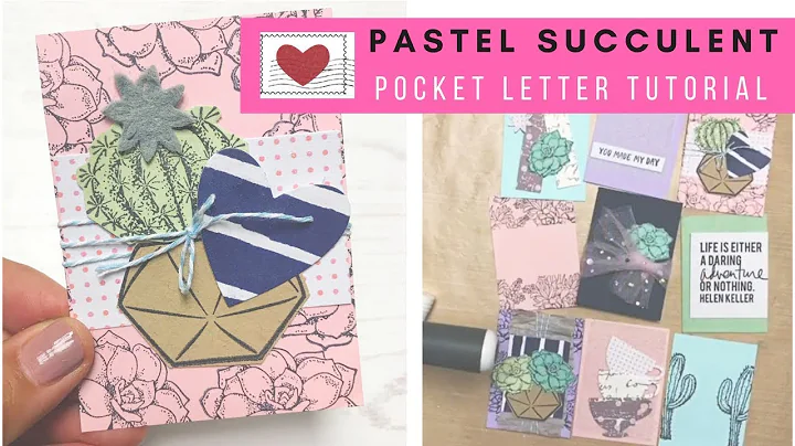 Succulent Theme Pocket Letter Tutorial Part 1