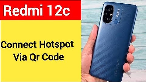 How to connect hotspot via QR code, redmi 12c wireless internet connect kaise karen