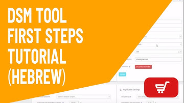 DSM Tool -  First Steps Tutorial (Hebrew)
