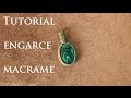 tutorial engarce de piedra sin ranura en macrame # 3 | wrap  stone macrame