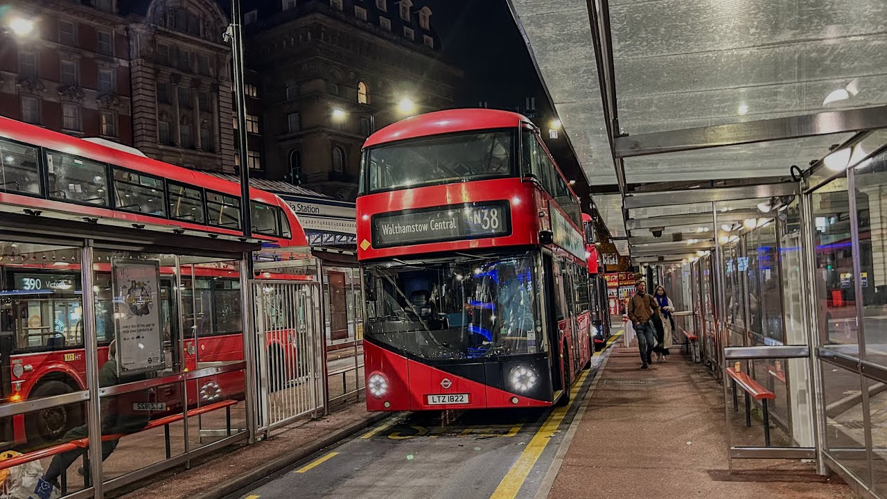 Full Route Visual | London Bus Route N38: Victoria to Walthamstow Central