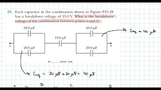Chapter 25 - Breakdown Voltage Across a Combination of Capacitors
