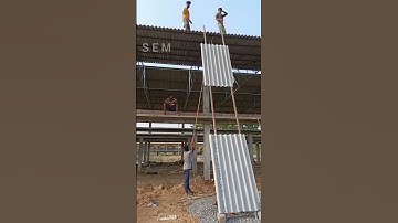 Technique For lifting Roof Sheets.