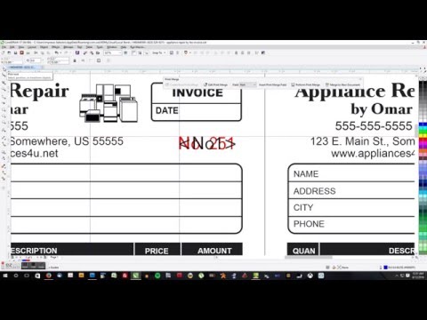 Print Merge on CorelDraw X7