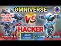 Hacker vs omniverse  unlimited ammo damage  new update cheater report  mech arena