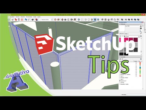 Curso de SketchUp Tips - Aula 13 - Portas do Mezanino - Autocriativo - Curso de SketchUp Tips - Aula 13 - Portas do Mezanino - Autocriativo