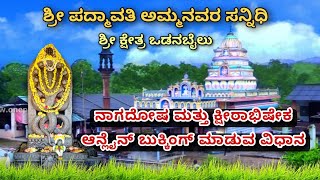 Vadanbail Padmavati Ammanavara Temple Nagadosha \u0026 Ksheerabhisheka Online Booking Procedure