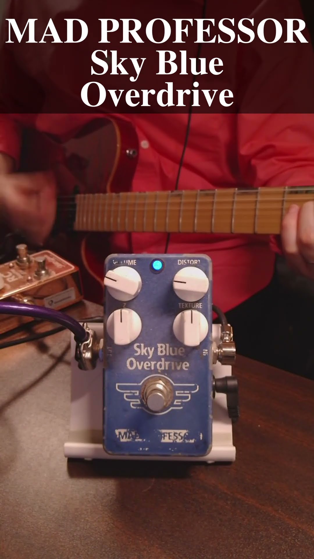 MAD PROFESSOR Sky Blue Overdrive Z knob test in low gain