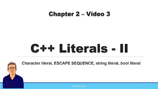 Literals in C++ - II | Escape Sequence | With Live Coding | C++ tutorial for Beginners