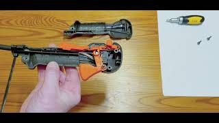 Husqvarna | How to Assembling the Throttle Control Handle of a Brushcutter.