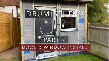 How to Install a uPVC Door or Window in a timber frame - Drum Studio Garden Room Build - Part 7