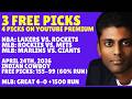 NBA Picks - Lakers vs Rockets Prediction, 4/26/2026 Best Bets, Odds & Betting Tips | Docs Sports