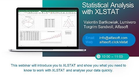 Statistical Analysis with XLSTAT - Live Launch Webinar