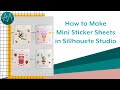 How to Make Mini Sticker Sheets in Silhouette Studio