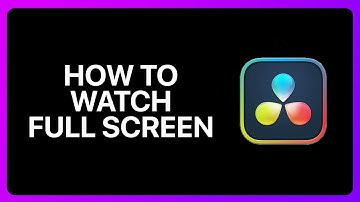 How To Watch Full Screen In Davinci Resolve Tutorial
