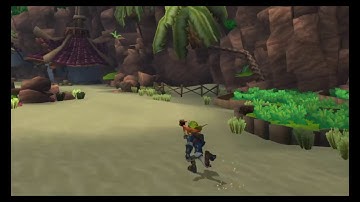 Jak II Exploring the area the opening cut scene takes place in using debug mode