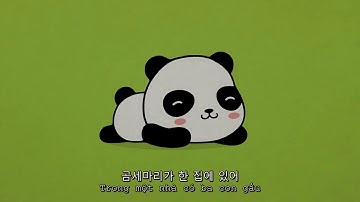 Học tiếng hàn qua bài hát : ba con gấu -곰 세 마리
