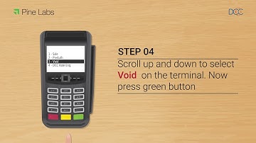 How to void a DCC transaction on a Pine Labs PoS Terminal