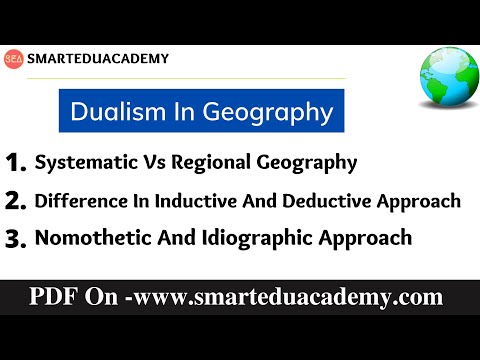 Dualism In Geography | भूगोल में द्वैतवाद | Systematic Vs Regional Geography | Human Geography