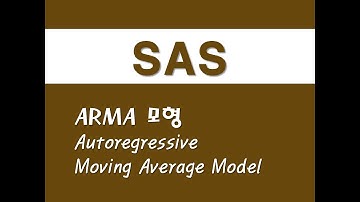 SAS를 활용한 시계열분석 - (6) ARMA 모형(Autoregressive Moving Average Model)
