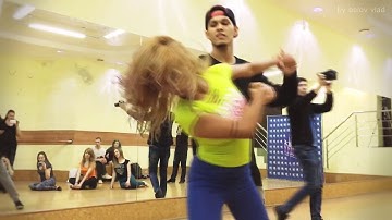 Felipe Garcia e Erica Tintel - Brazilian Zouk demo №3 in Krasnoyarsk
