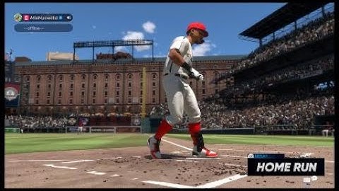 HR against Randy in Camden Yards left field wall.