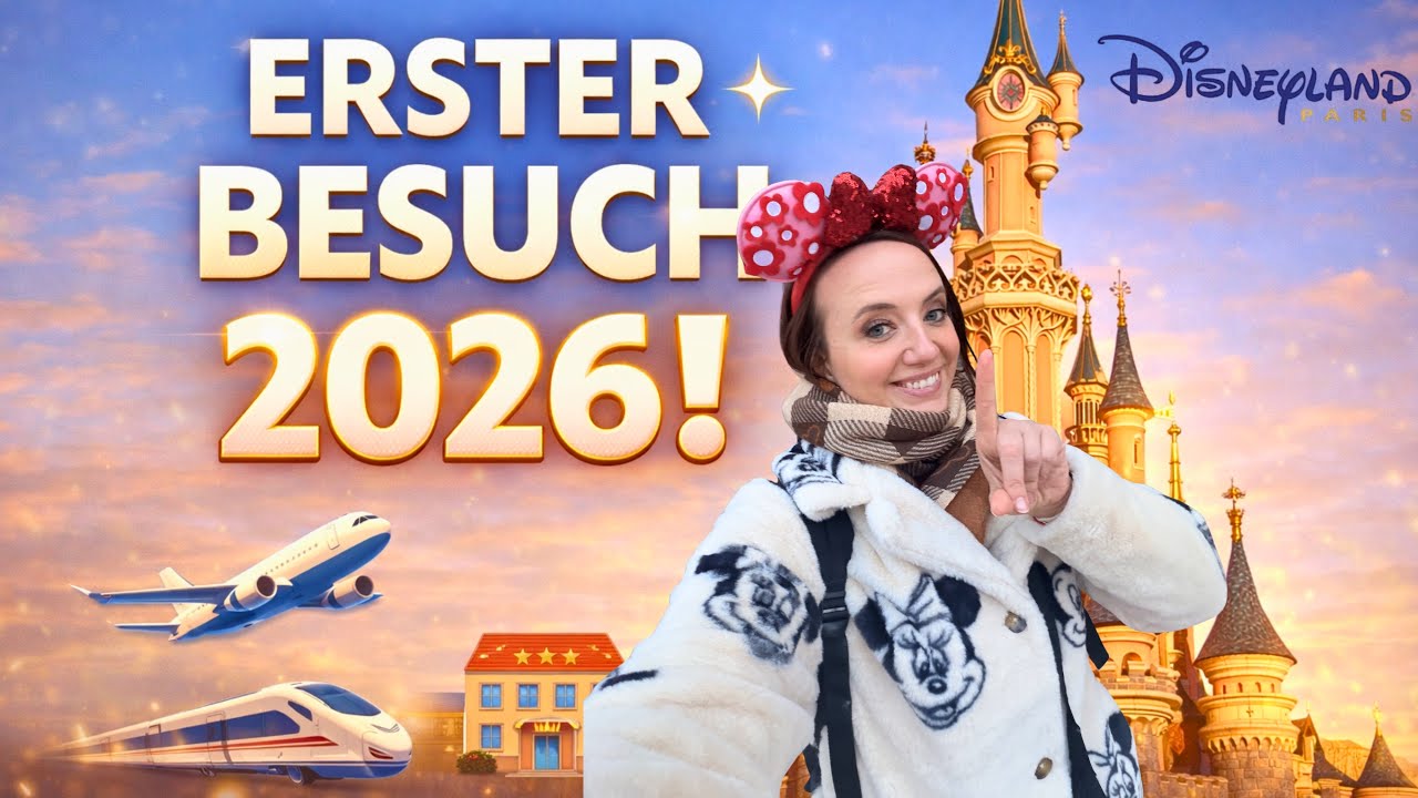 Endlich zurück! ✨ 1. Disneyland Paris Besuch 2026 | Flug, TGV & entspannter Parkabend