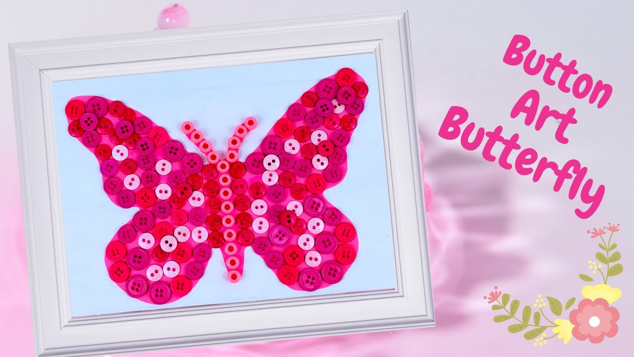 Ladybug Button Art Craft - Easy Peasy and Fun
