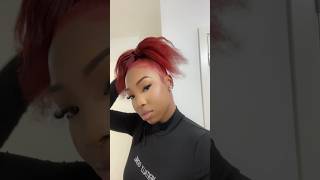 dye & bleach natural 3c hair burgundy red ? hair shorts 3chair naturalhair hairdye haircare