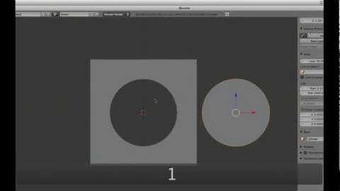 How to cut a hole in the mesh - Blender 3D
