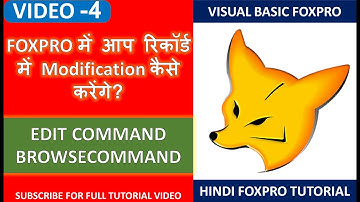 How To Modify/Update Records In Visual FoxPro | #Info_TechnoLife