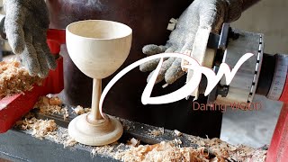 Woodturning - wooden Goblet  (#DarlingWOOD 2022)