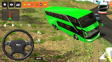 2025 new coach bus simulator 💥 || indonesia bus simulator part-238 #bus #game #simulator #comman  