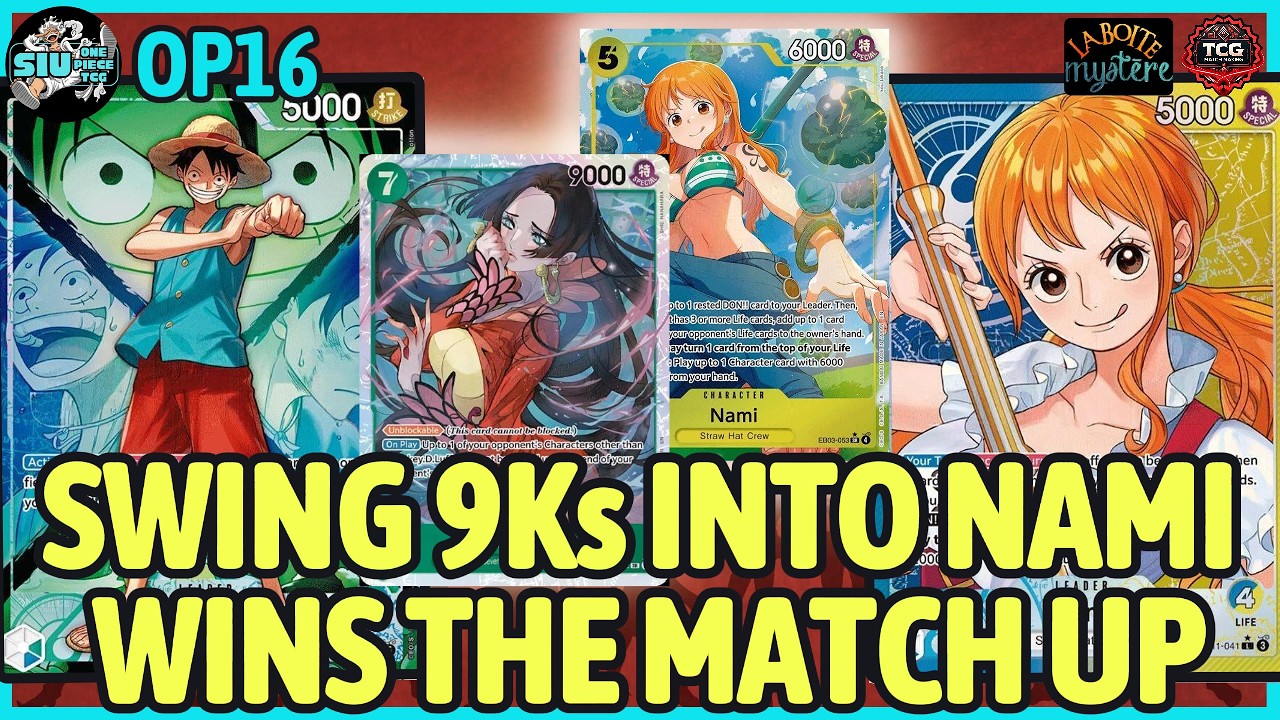 SWING 9Ks INTO NAMI WINS THE MATCH UP [OP16] 🟢🔵 GU Luffy VS