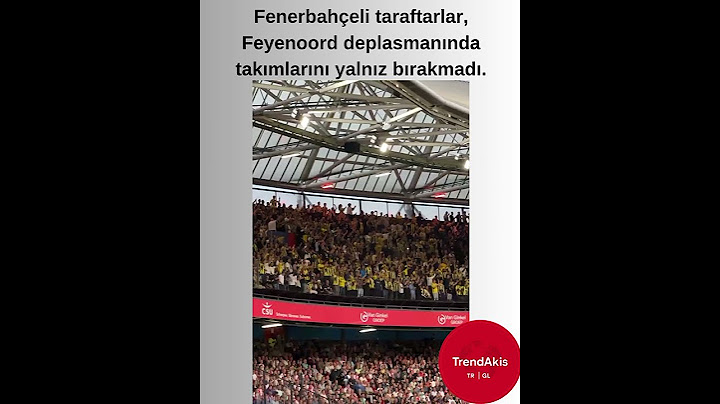 Fenerbahçeli taraftarlar, Feyenoord deplasmanında takımlarını yalnız bırakmadı.