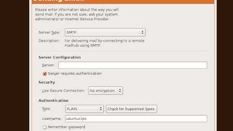 Ubuntu Help - Setting up an Email Account